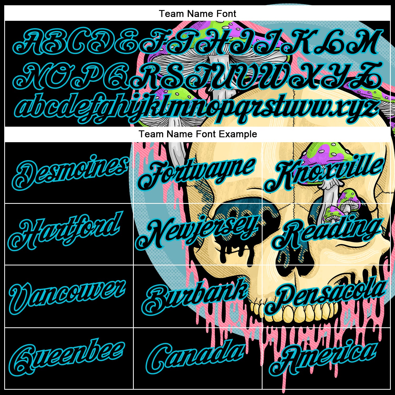 Custom Stitched Black Black-Lakes Blue 3D Illymakes Drippy Mushroom Skull Sports Pullover Sweatshirt Hoodie