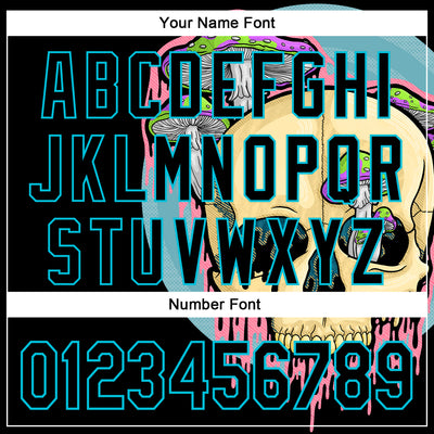 Custom Stitched Black Black-Lakes Blue 3D Illymakes Drippy Mushroom Skull Sports Pullover Sweatshirt Hoodie