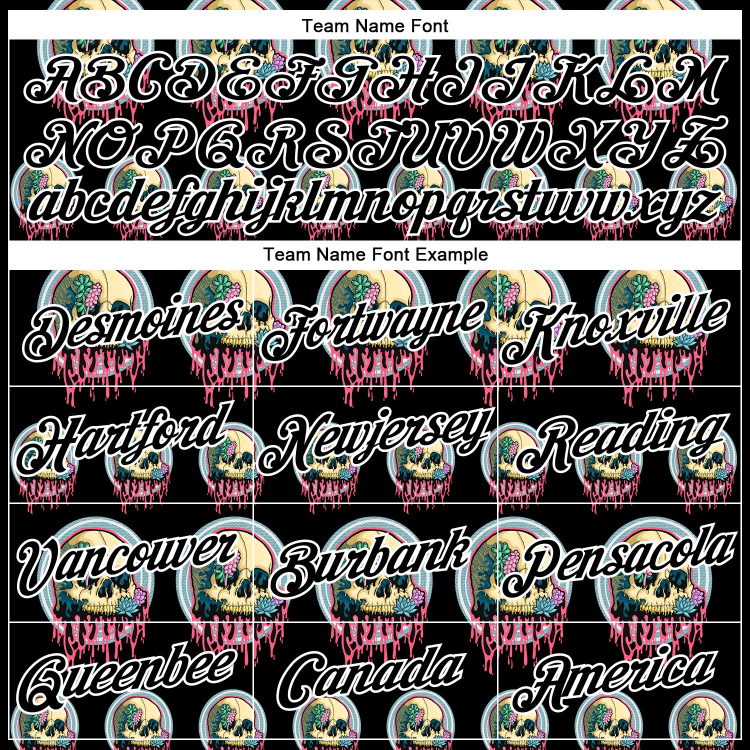 Custom Stitched Black Black-White 3D Illymakes Drippy Succulent Skull Sports Pullover Sweatshirt Hoodie