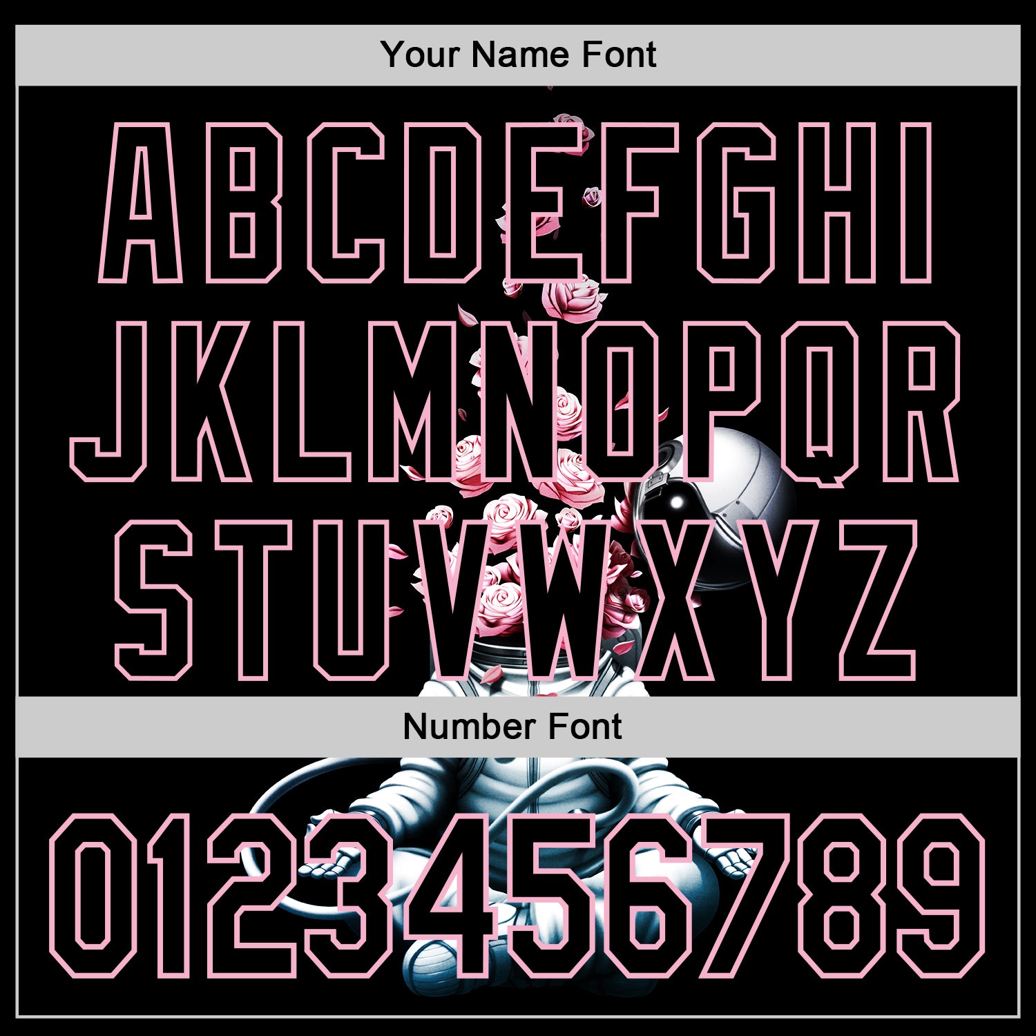 Custom Black Black-Light Pink 3D Tobe Fonseca Astro Meditation Roses Authentic Baseball Jersey