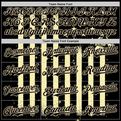 Custom Black Black-City Cream 3D Tobe Fonseca Astronaut American Flag Sky Authentic Baseball Jersey