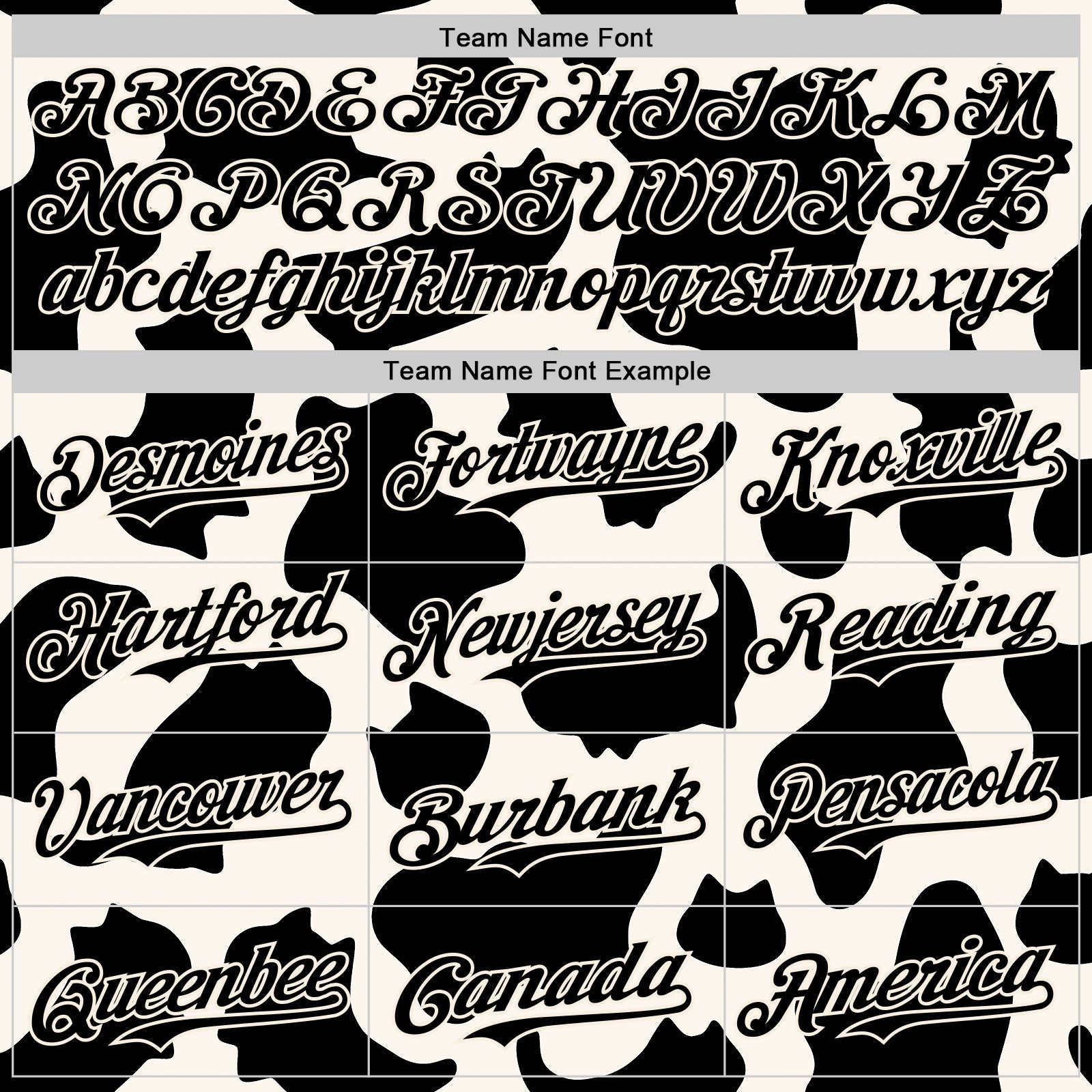 Custom Black Black-Cream 3D Tobe Fonseca Cow Pattern Cat Authentic Baseball Jersey