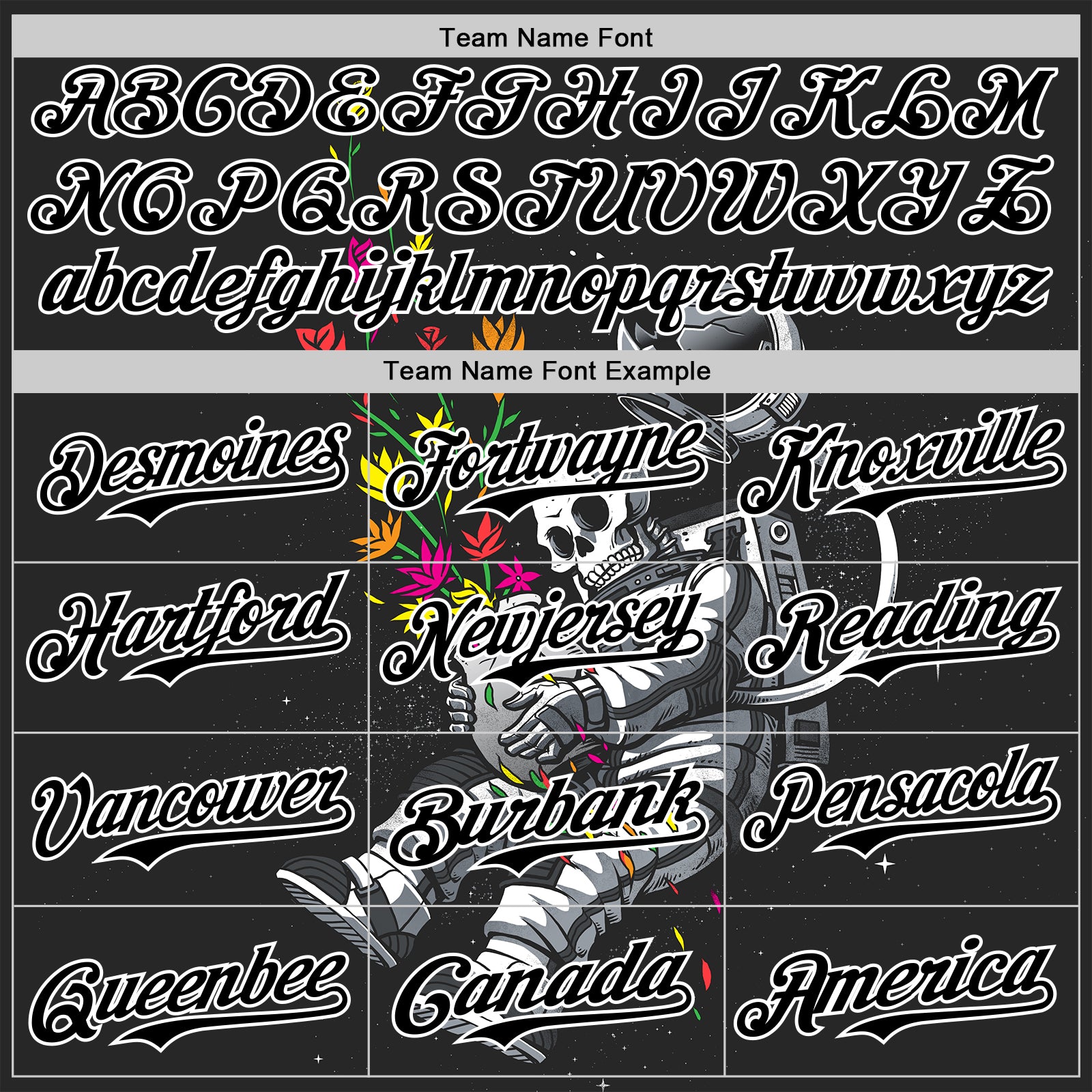 Custom Black Black-White 3D Tobe Fonseca End of Humanity Astronaut Authentic Baseball Jersey