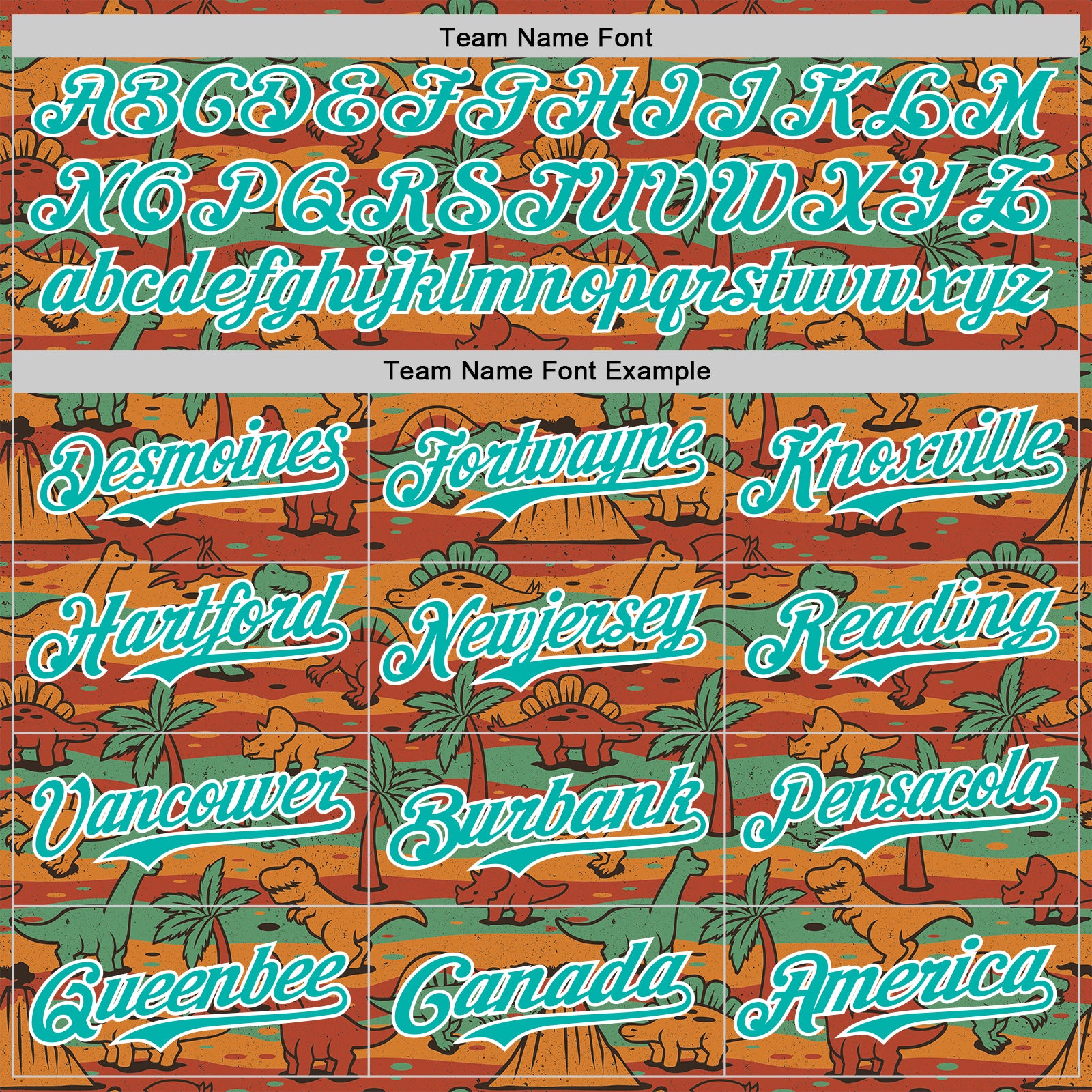 Custom Aqua White 3D Tobe Fonseca Jurassic Vintage T-Rex Dinosaur Authentic Baseball Jersey