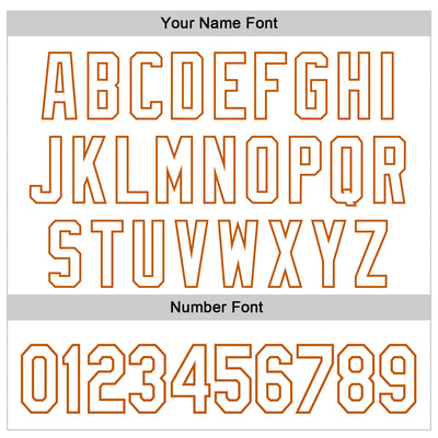 Custom White White-Texas Orange 3D Tobe Fonseca Nutella Cat Authentic Baseball Jersey