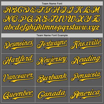 Custom Steel Gray Yellow-Black 3D Tobe Fonseca Samurai Skull Japanese Authentic Baseball Jersey