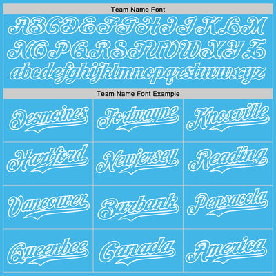 Custom Sky Blue Sky Blue-White 3D Tobe Fonseca Snowflake Cat Winter Authentic Baseball Jersey