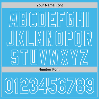 Custom Sky Blue Sky Blue-White 3D Tobe Fonseca Snowflake Cat Winter Authentic Baseball Jersey