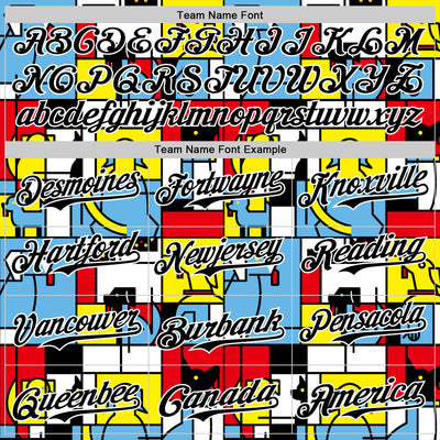 Custom Blue Black-White 3D Tobe Fonseca The Mondrian Dogs Authentic Baseball Jersey