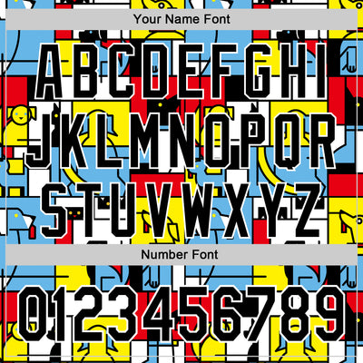 Custom Blue Black-White 3D Tobe Fonseca The Mondrian Dogs Authentic Baseball Jersey