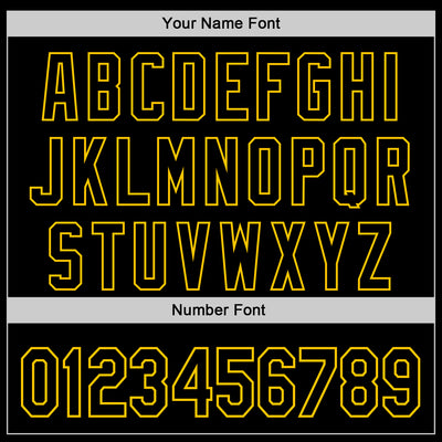 Custom Black Black-Yellow 3D Tobe Fonseca The Starry Halloween Night Authentic Baseball Jersey