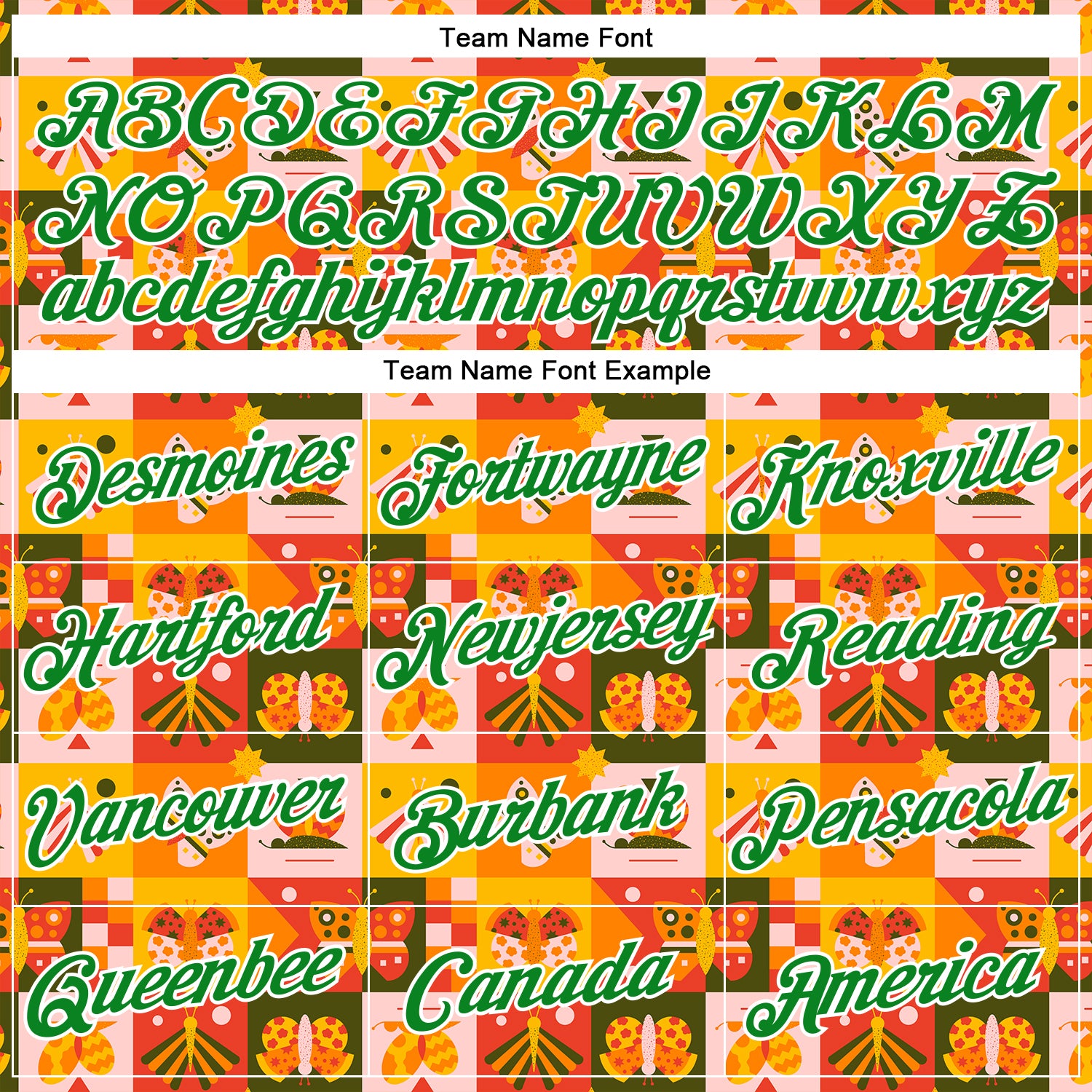 Custom Stitched Bay Orange Grass Green-White 3D Ambartive Abstract Geometric Pattern Sports Pullover Sweatshirt Hoodie