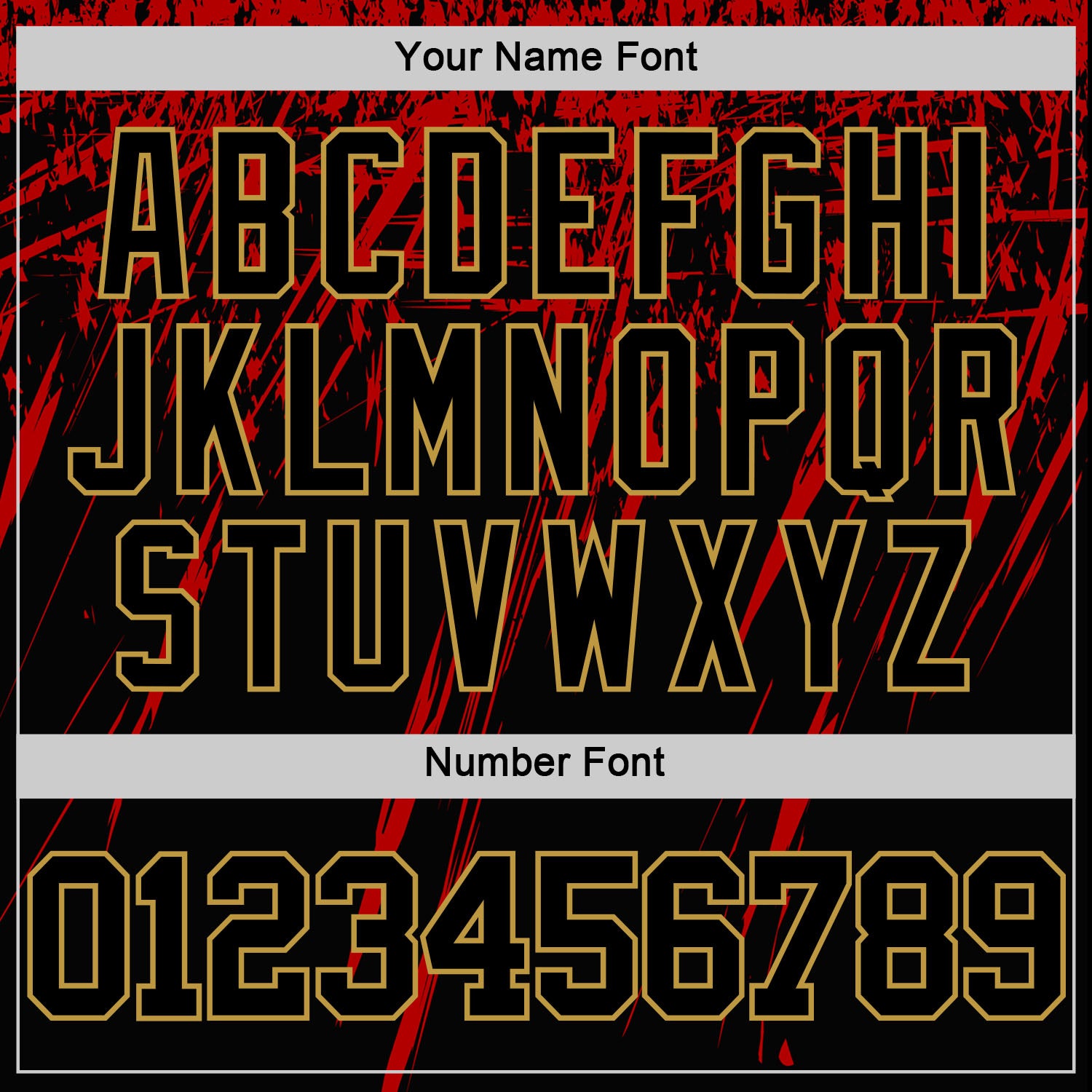 Custom Black Red-Old Gold Splash Round Neck Sublimation Basketball Suit Jersey