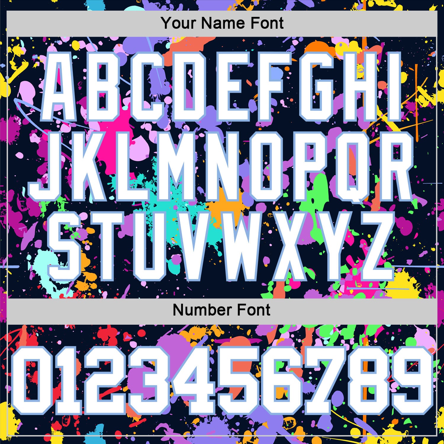 Custom Graffiti Pattern White Light Blue-Black Splash Round Neck Sublimation Basketball Suit Jersey