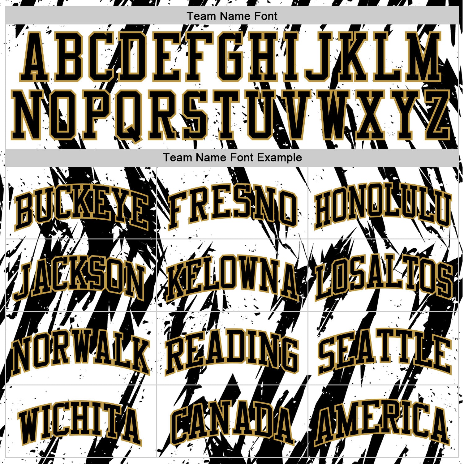 Custom White Black-Old Gold Abstract Sharp Shape Fragment Art Round Neck Sublimation Basketball Suit Jersey