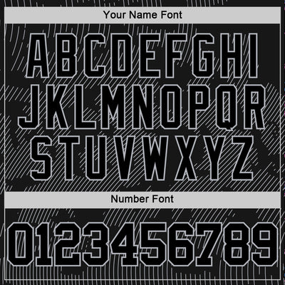 Custom Black Gray Curve Lines Round Neck Sublimation Basketball Suit Jersey