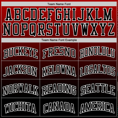 Custom Red Black-White Fade Fashion Round Neck Sublimation Basketball Suit Jersey