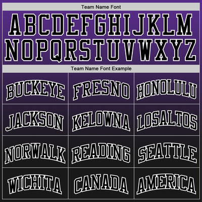 Custom Purple Black-White Fade Fashion Round Neck Sublimation Basketball Suit Jersey