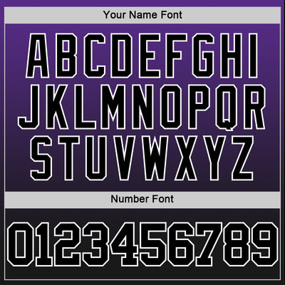 Custom Purple Black-White Fade Fashion Round Neck Sublimation Basketball Suit Jersey