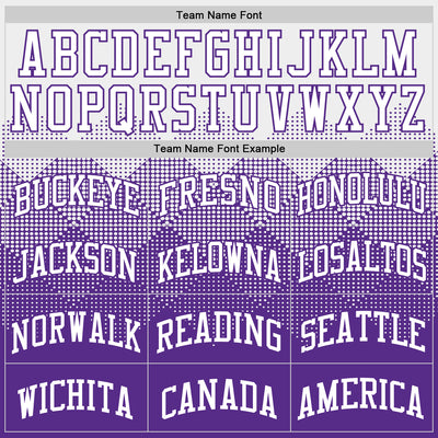Custom White Purple Gradient Square Shapes Round Neck Sublimation Basketball Suit Jersey