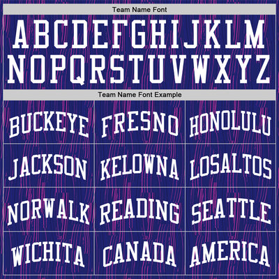 Custom Purple White-Pink Line Round Neck Sublimation Basketball Suit Jersey