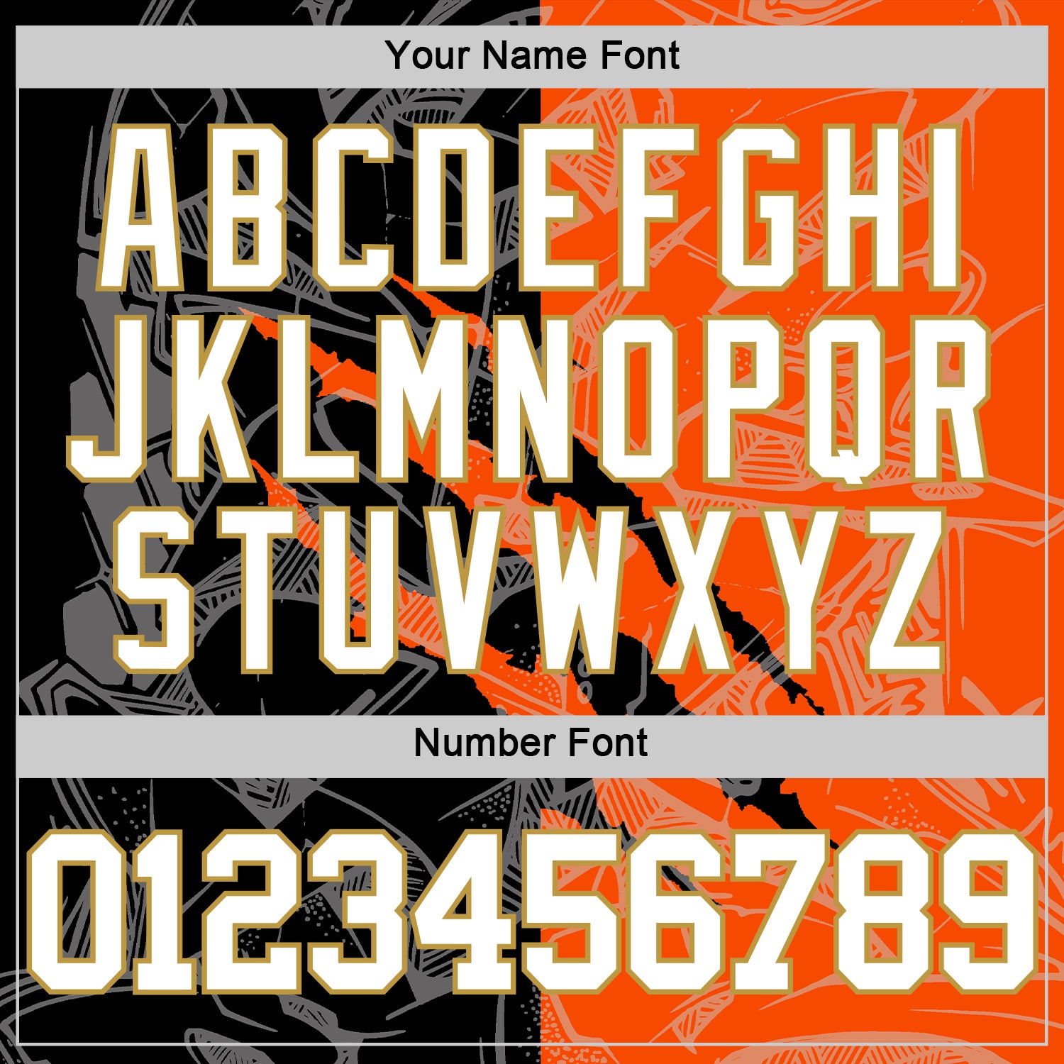 Custom Graffiti Pattern White Black Orange-Old Gold Scratch Round Neck Sublimation Basketball Suit Jersey