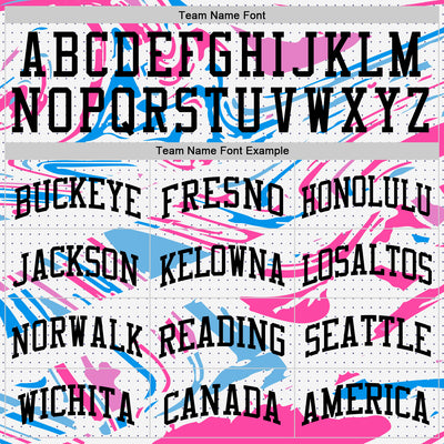 Custom Figure Black Pink-Light Blue Fluid Art Round Neck Sublimation Basketball Suit Jersey