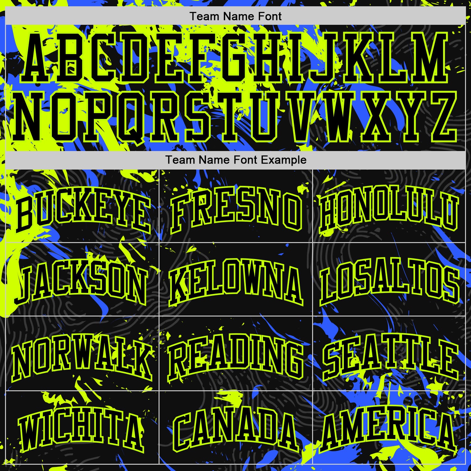 Custom Black Neon Green-Royal Splash Round Neck Sublimation Basketball Suit Jersey