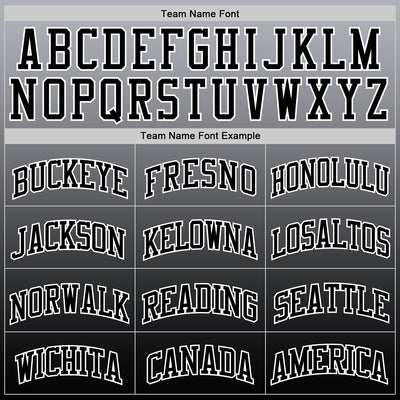 Custom Gray Black-White Fade Fashion Round Neck Sublimation Basketball Suit Jersey