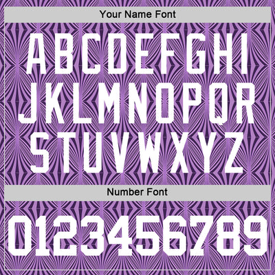 Custom Purple White Geometric Shape Round Neck Sublimation Basketball Suit Jersey