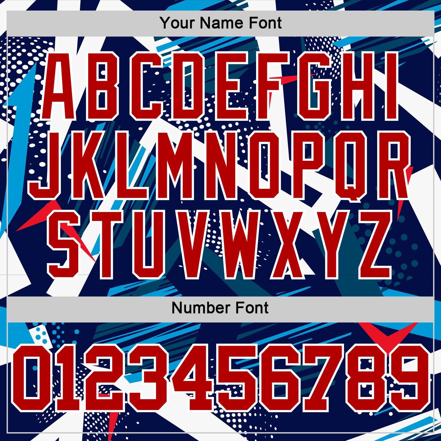 Custom Navy Red-White Geometric Shape Round Neck Sublimation Basketball Suit Jersey