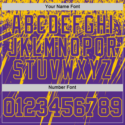 Custom Purple Yellow Splash Round Neck Sublimation Basketball Suit Jersey