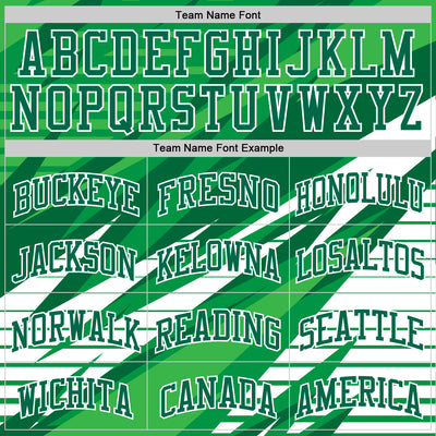 Custom Kelly Green White Line Round Neck Sublimation Basketball Suit Jersey