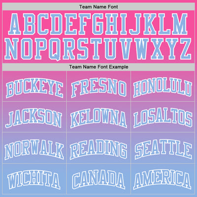 Custom Pink Light Blue-White Fade Fashion Round Neck Sublimation Basketball Suit Jersey