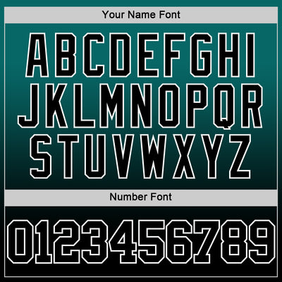 Custom Teal Black-White Fade Fashion Round Neck Sublimation Basketball Suit Jersey