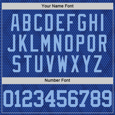 Custom Royal Light Blue Dot Round Neck Sublimation Basketball Suit Jersey