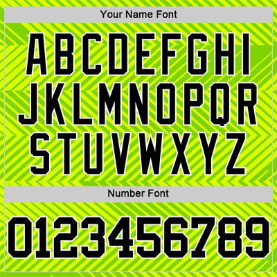 Custom Neon Green Black-White Line Round Neck Sublimation Basketball Suit Jersey