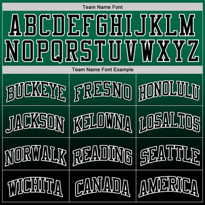 Custom Kelly Green Black-White Fade Fashion Round Neck Sublimation Basketball Suit Jersey