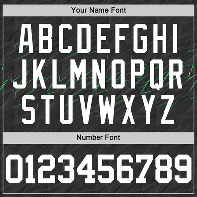 Custom Black White-Neon Green Line Round Neck Sublimation Basketball Suit Jersey