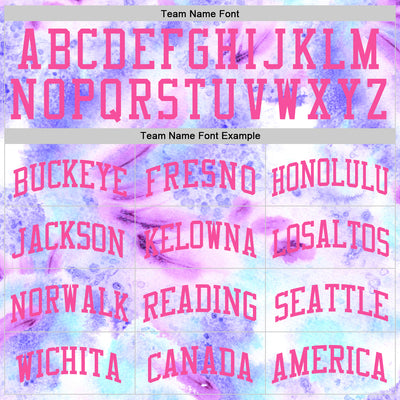 Custom Tie Dye Pink-Purple Round Neck Sublimation Basketball Suit Jersey