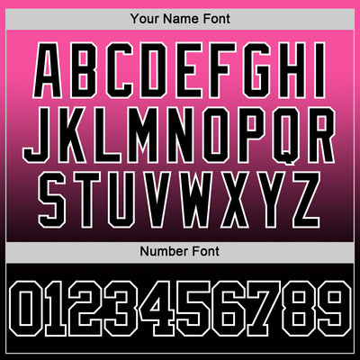 Custom Pink Black-White Fade Fashion Round Neck Sublimation Basketball Suit Jersey