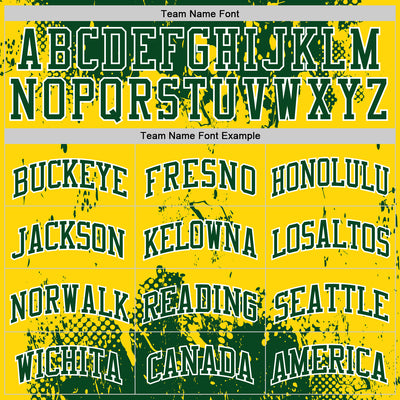 Custom Green Yellow-White Abstract Splatter Grunge Art Round Neck Sublimation Basketball Suit Jersey
