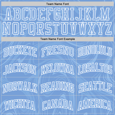 Custom Light Blue White Splash Round Neck Sublimation Basketball Suit Jersey