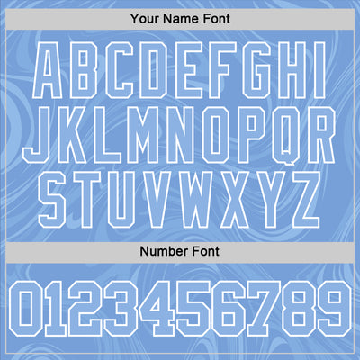 Custom Light Blue White Splash Round Neck Sublimation Basketball Suit Jersey