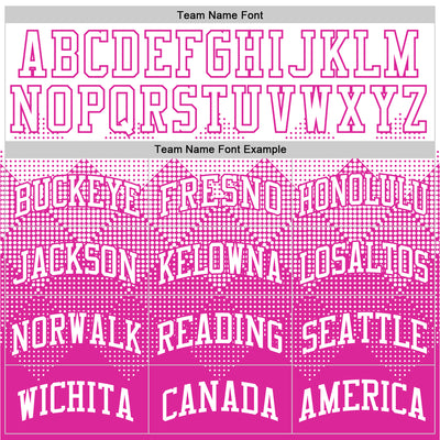 Custom White Deep Pink Gradient Square Shapes Round Neck Sublimation Basketball Suit Jersey