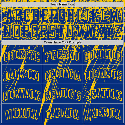 Custom Royal Yellow Splash Round Neck Sublimation Basketball Suit Jersey