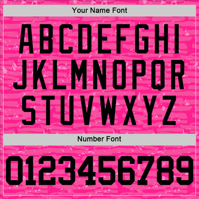 Custom Pink Black Fragment Art Round Neck Sublimation Basketball Suit Jersey