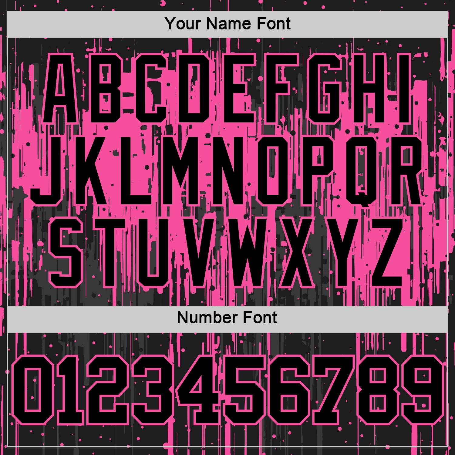 Custom Black Pink Dripping Splatter Art Round Neck Sublimation Basketball Suit Jersey