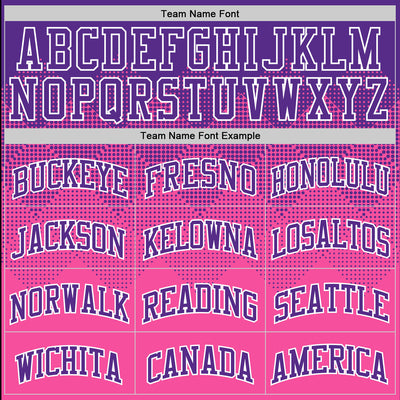 Custom Purple Pink-White Gradient Square Shapes Round Neck Sublimation Basketball Suit Jersey