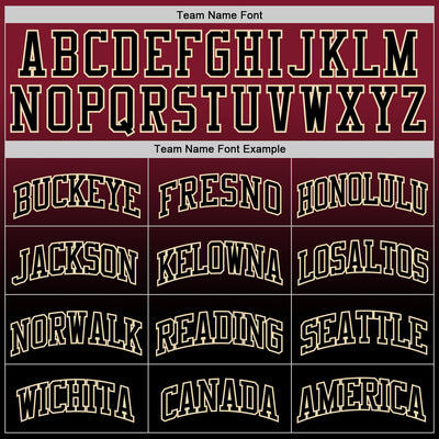 Custom Crimson Black-Cream Fade Fashion Round Neck Sublimation Basketball Suit Jersey